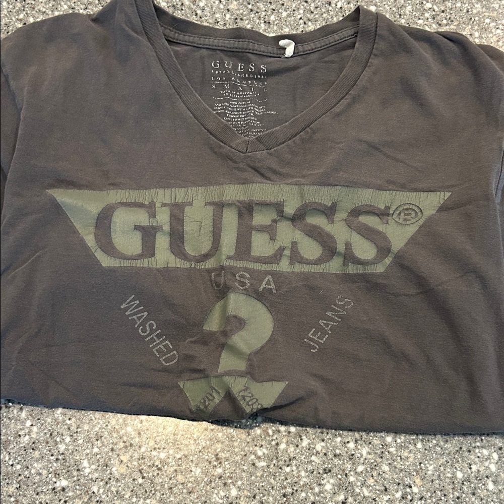 Vintage Guess Charcoal Logo Tee